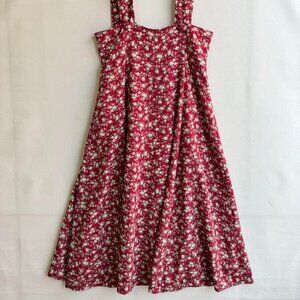 Adea Women's Floral Print Jumper Skirt  Red
